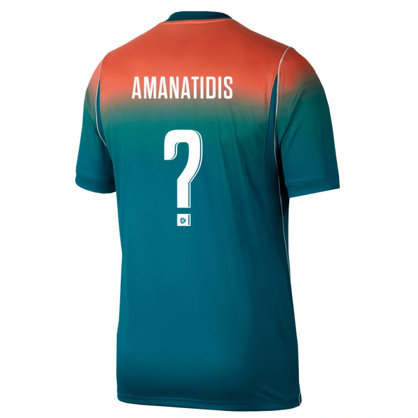 Danxen Kid Australia Nathan Amanatidis #0 Green Pink Away Jersey 26-28 T-Shirt