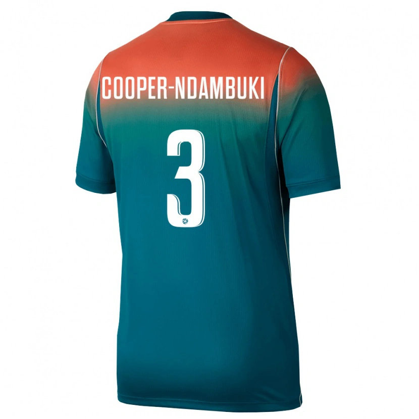 Danxen Kid Australia Deklan Cooper-Ndambuki #3 Green Pink Away Jersey 26-28 T-Shirt