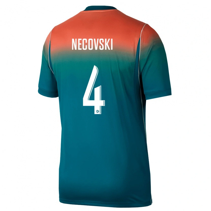 Danxen Kid Australia Jayden Necovski #4 Green Pink Away Jersey 26-28 T-Shirt