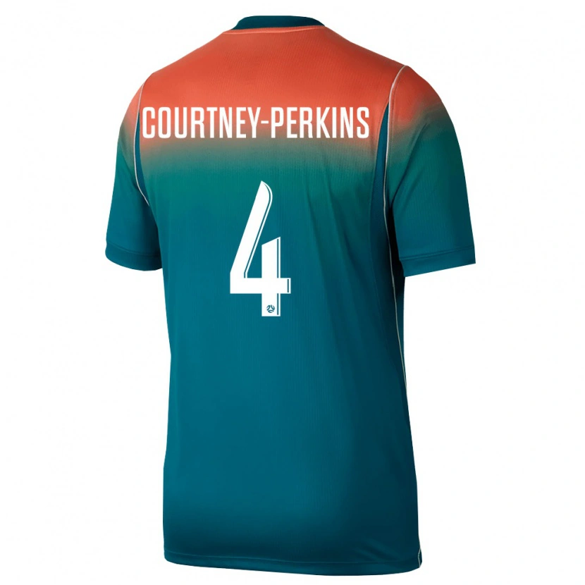 Danxen Kid Australia Jordan Courtney Perkins #4 Green Pink Away Jersey 26-28 T-Shirt