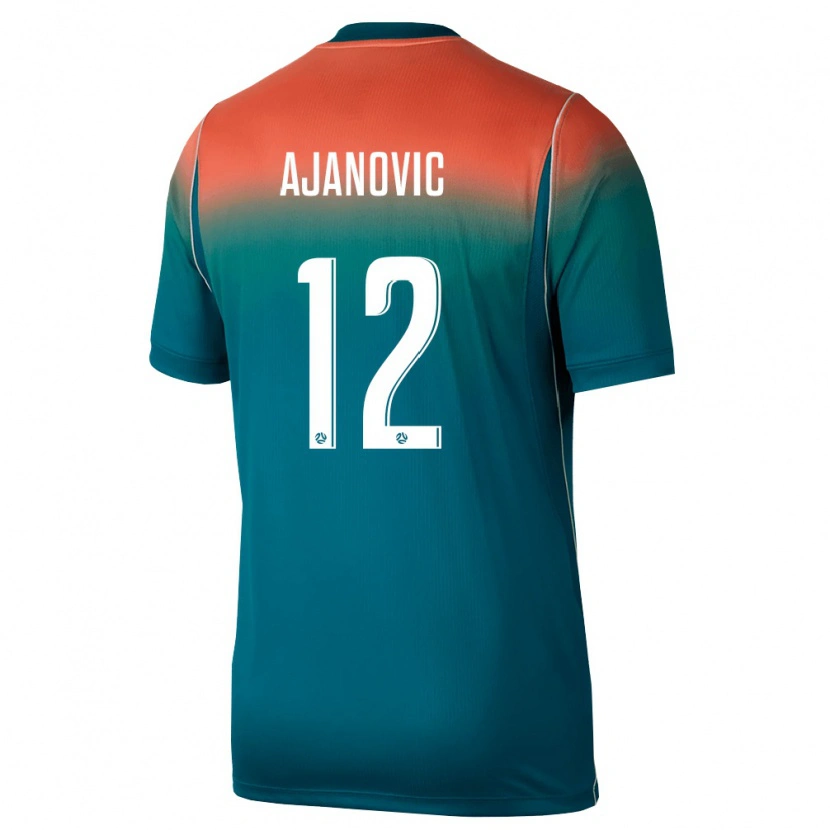 Danxen Kid Australia Jai Ajanovic #12 Green Pink Away Jersey 26-28 T-Shirt