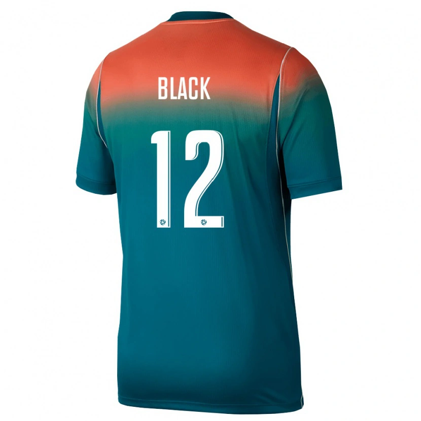 Danxen Kid Australia Aaron Black #12 Green Pink Away Jersey 26-28 T-Shirt