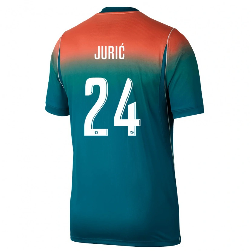 Danxen Kid Australia Deni Jurić #24 Green Pink Away Jersey 26-28 T-Shirt