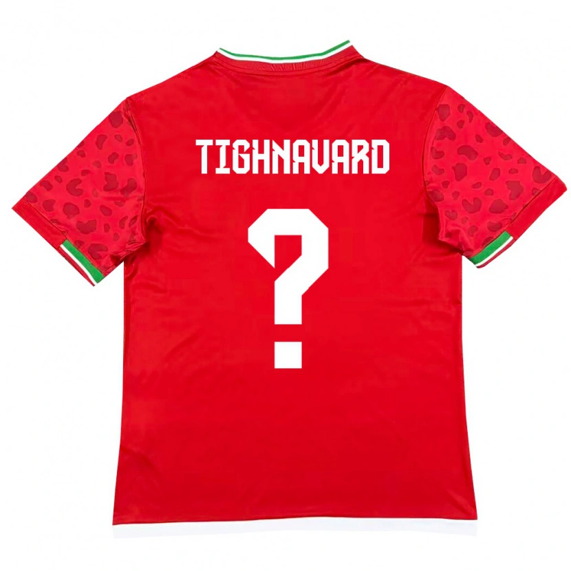 Danxen Kid Iran Abolfazl Tighnavard #0 Red White Away Jersey 26-28 T-Shirt
