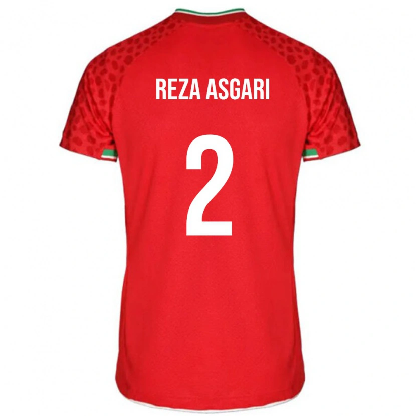 Danxen Kid Iran Mohammad Reza Asgari #2 Red White Away Jersey 26-28 T-Shirt