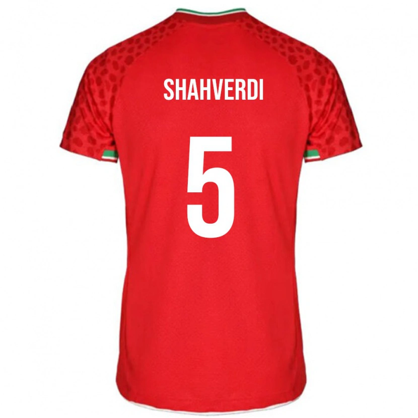 Danxen Kid Iran Hosein Shahverdi #5 Red White Away Jersey 26-28 T-Shirt