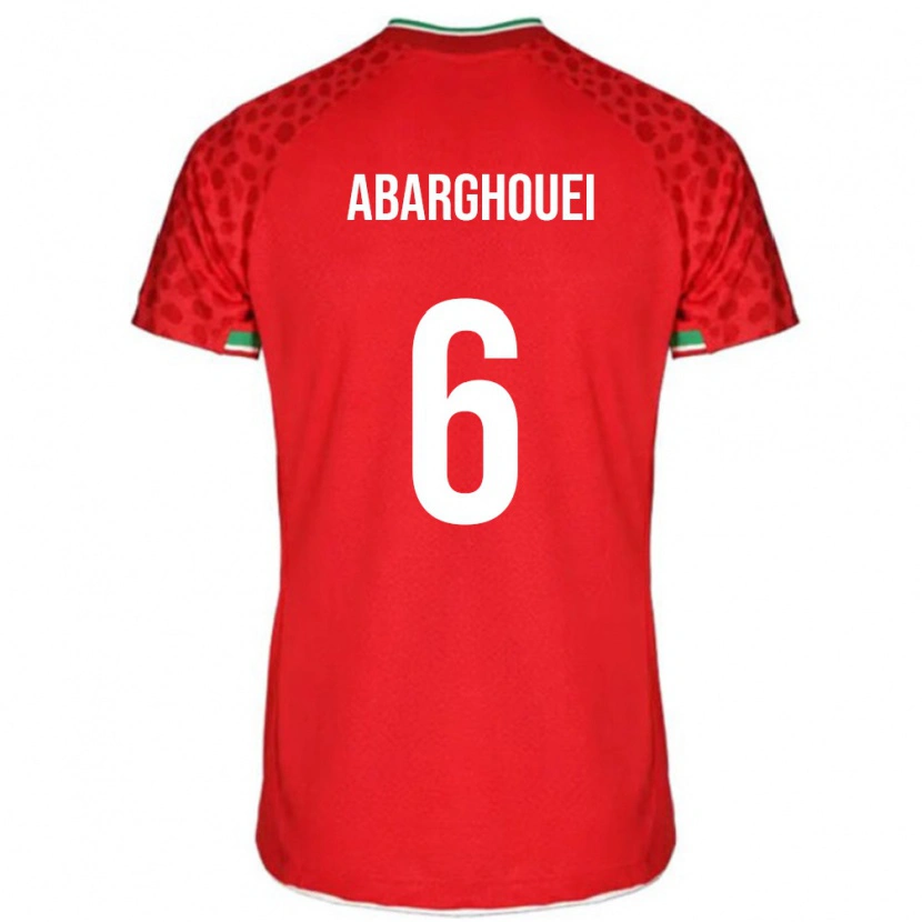 Danxen Kid Iran Hossein Abarghouei #6 Red White Away Jersey 26-28 T-Shirt