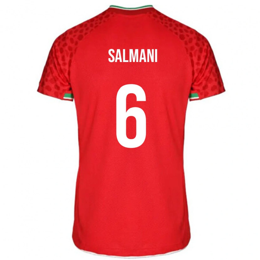 Danxen Kid Iran Yasin Salmani #6 Red White Away Jersey 26-28 T-Shirt