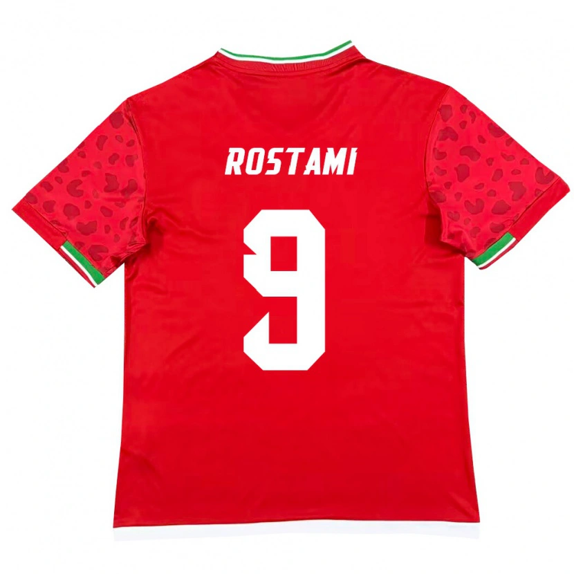 Danxen Kid Iran Yadegar Rostami #9 Red White Away Jersey 26-28 T-Shirt