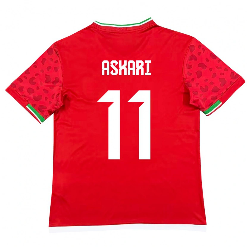 Danxen Kid Iran Mohammad Askari #11 Red White Away Jersey 26-28 T-Shirt