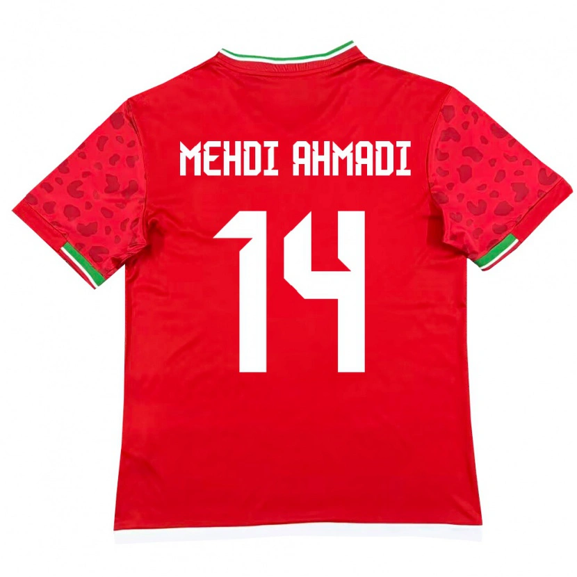 Danxen Kid Iran Mohammad Mehdi Ahmadi #14 Red White Away Jersey 26-28 T-Shirt