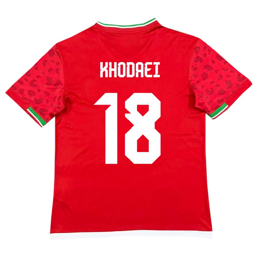 Danxen Kid Iran Alireza Khodaei #18 Red White Away Jersey 26-28 T-Shirt