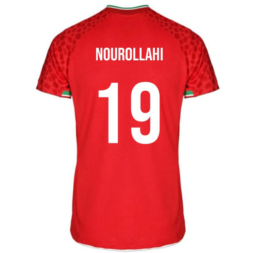 Danxen Kid Iran Ahmad Nourollahi #19 Red White Away Jersey 26-28 T-Shirt