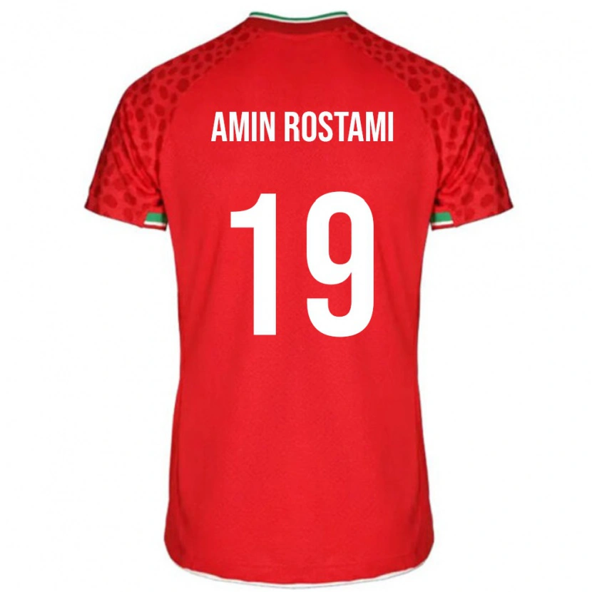 Danxen Kid Iran Mohammad Amin Rostami #19 Red White Away Jersey 26-28 T-Shirt