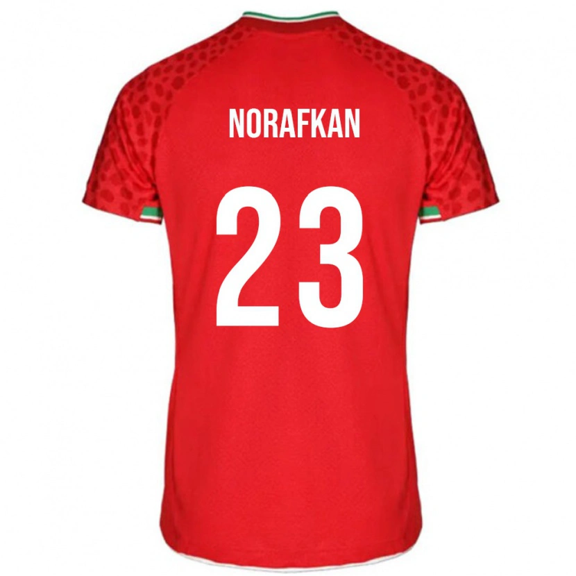 Danxen Kid Iran Omid Norafkan #23 Red White Away Jersey 26-28 T-Shirt