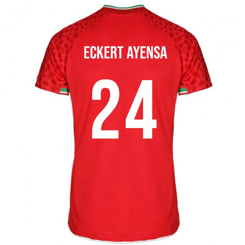 Danxen Kid Iran Dennis Eckert Ayensa #24 Red White Away Jersey 26-28 T-Shirt