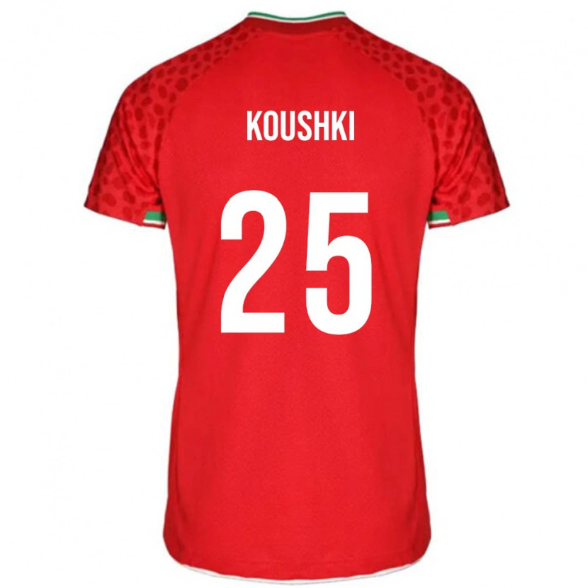 Danxen Kid Iran Alireza Koushki #25 Red White Away Jersey 26-28 T-Shirt