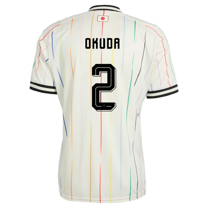 Danxen Kid Japan Hayato Okuda #2 White Black Away Jersey 26-28 T-Shirt