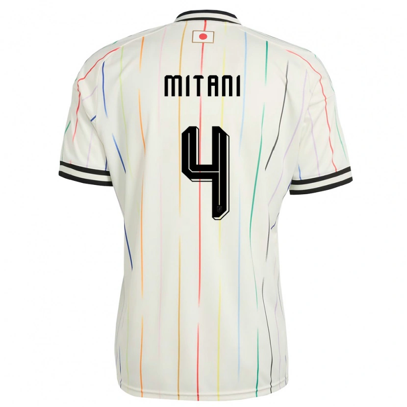 Danxen Kid Japan Tomohiro Mitani #4 White Black Away Jersey 26-28 T-Shirt