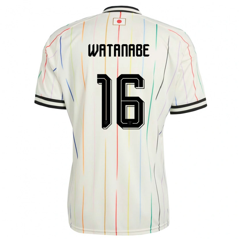 Danxen Kid Japan Tsuyoshi Watanabe #16 White Black Away Jersey 26-28 T-Shirt