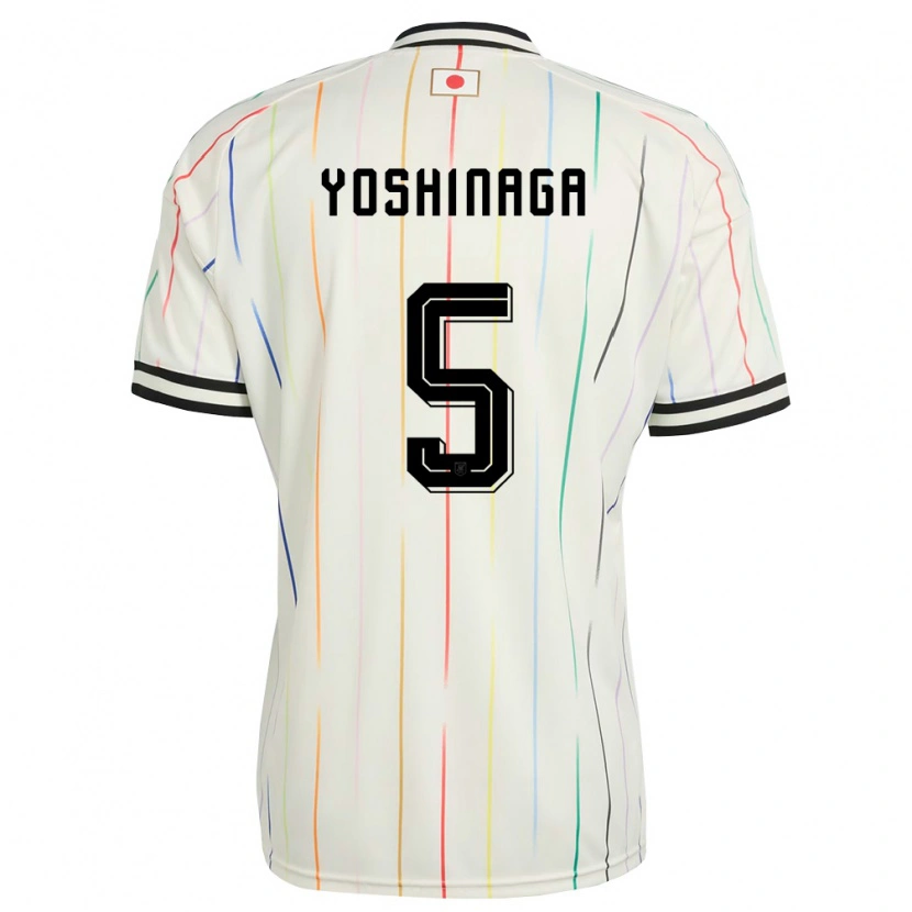 Danxen Kid Japan Yumeki Yoshinaga #5 White Black Away Jersey 26-28 T-Shirt