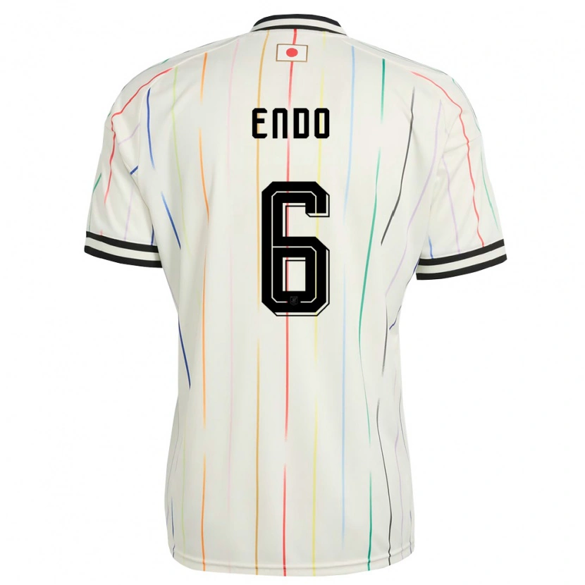 Danxen Kid Japan Wataru Endo #6 White Black Away Jersey 26-28 T-Shirt