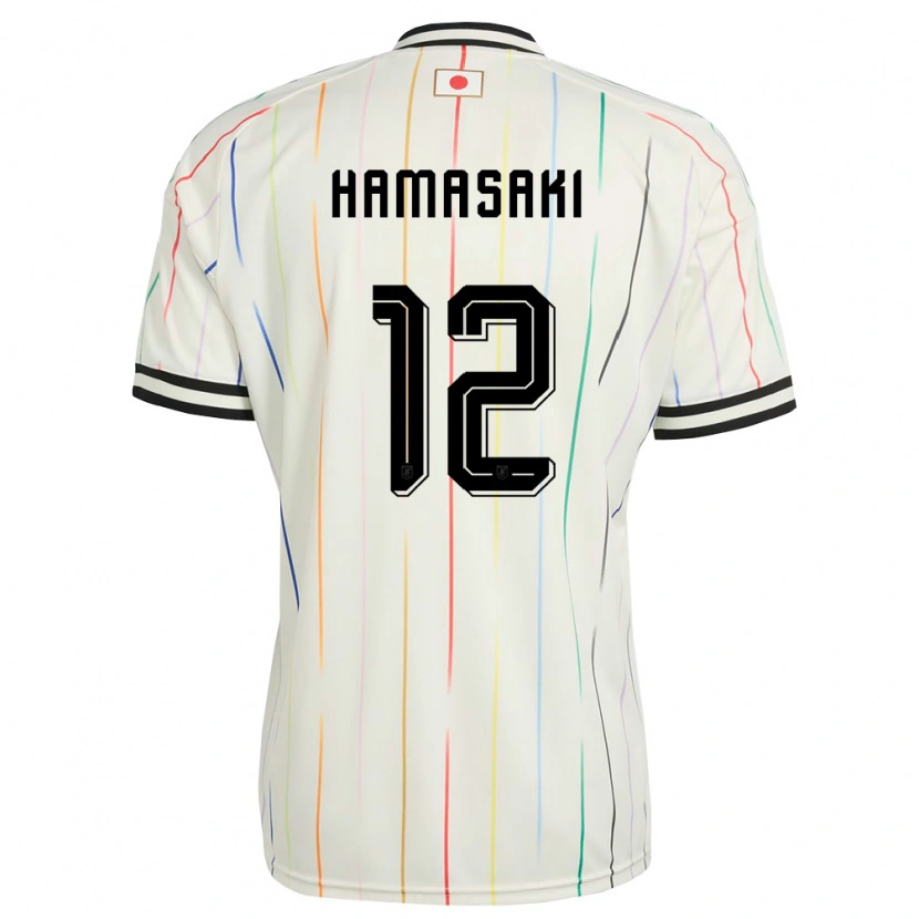 Danxen Kid Japan Tomoyasu Hamasaki #12 White Black Away Jersey 26-28 T-Shirt