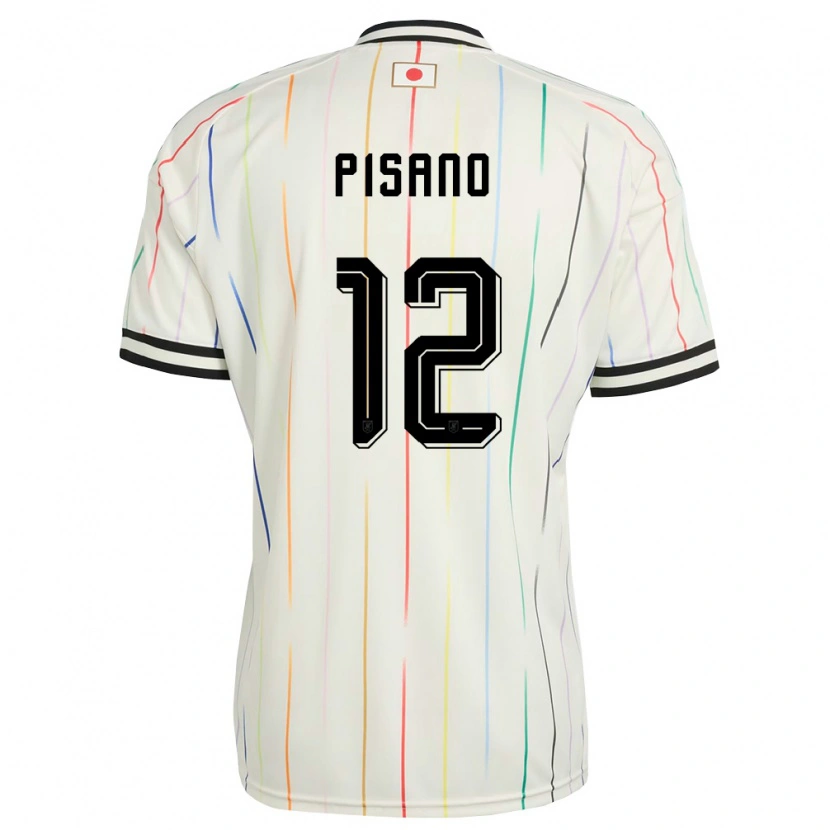 Danxen Kid Japan Alexandre Pisano #12 White Black Away Jersey 26-28 T-Shirt
