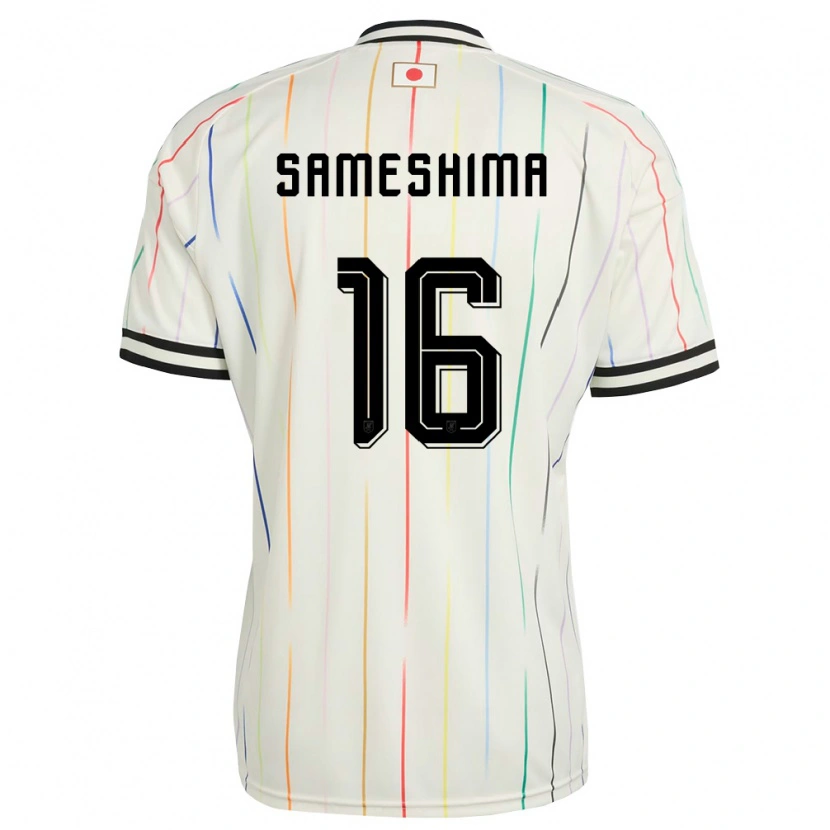Danxen Kid Japan Atsuki Sameshima #16 White Black Away Jersey 26-28 T-Shirt