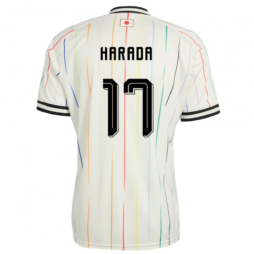 Danxen Kid Japan Soru Harada #17 White Black Away Jersey 26-28 T-Shirt