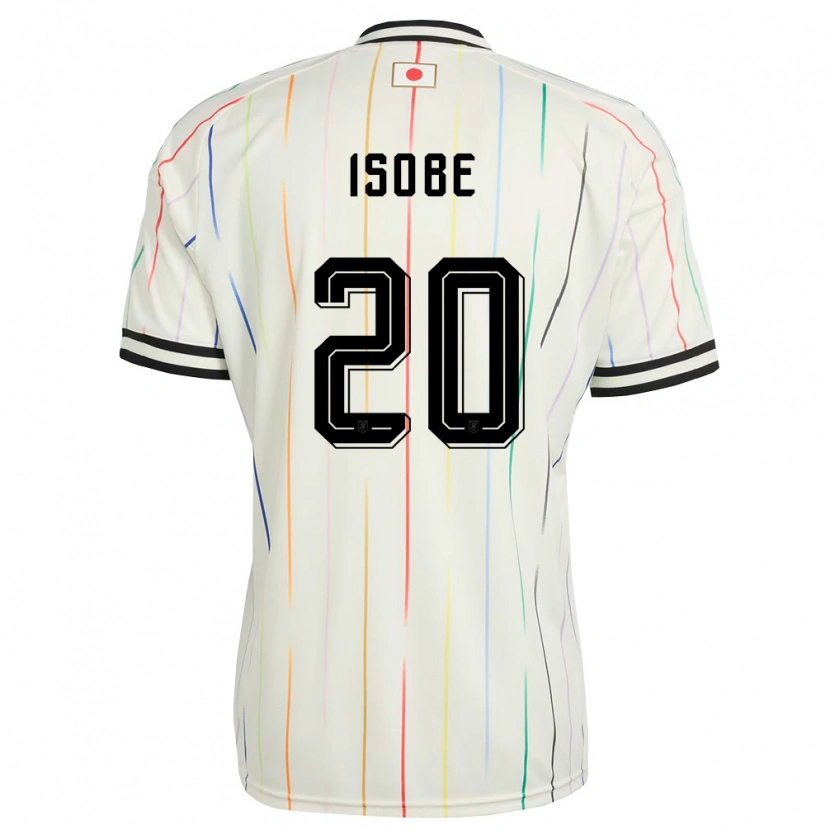 Danxen Kid Japan Ren Isobe #20 White Black Away Jersey 26-28 T-Shirt