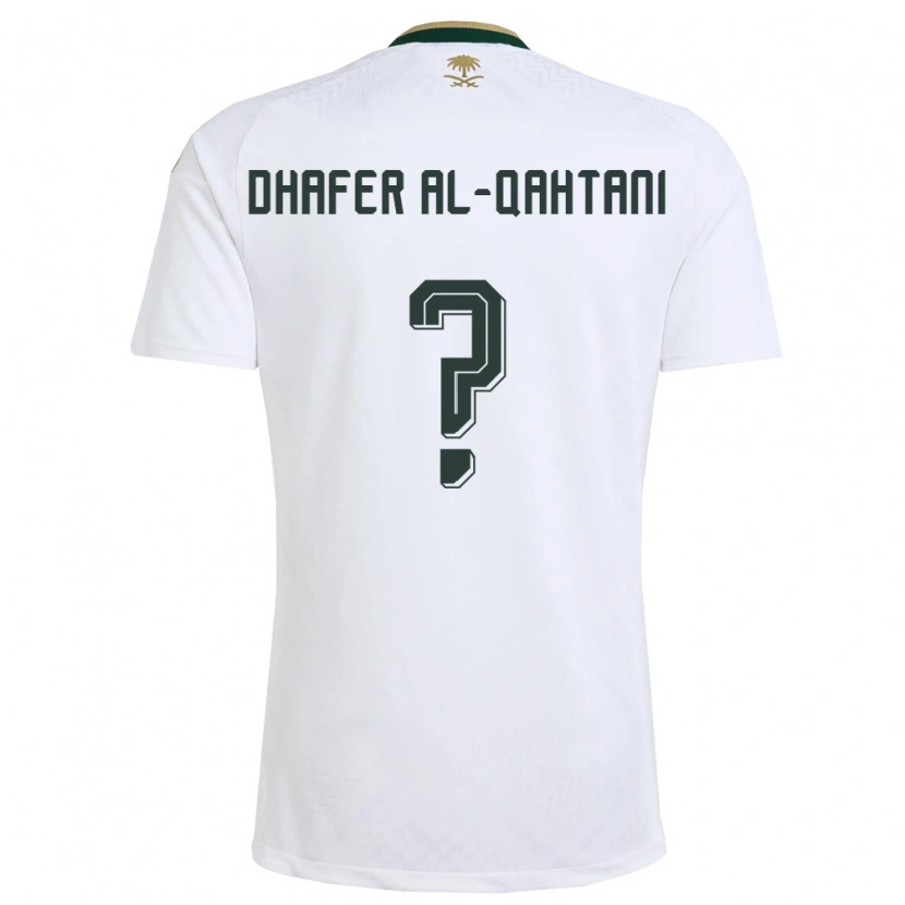 Danxen Kid Saudi Arabia Abdullah Dhafer Al-Qahtani #0 White Green Gold Away Jersey 26-28 T-Shirt