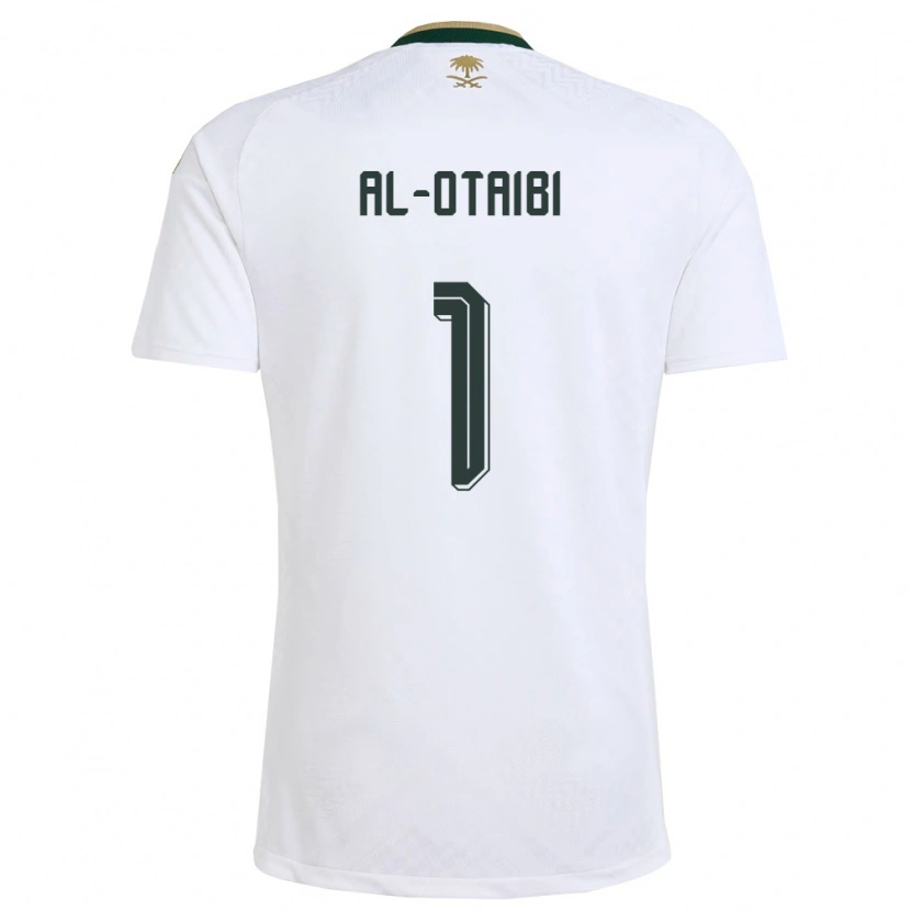 Danxen Kid Saudi Arabia Mohammed Al-Otaibi #1 White Green Gold Away Jersey 26-28 T-Shirt