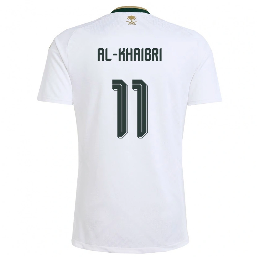 Danxen Kid Saudi Arabia Thamer Al-Khaibri #11 White Green Gold Away Jersey 26-28 T-Shirt