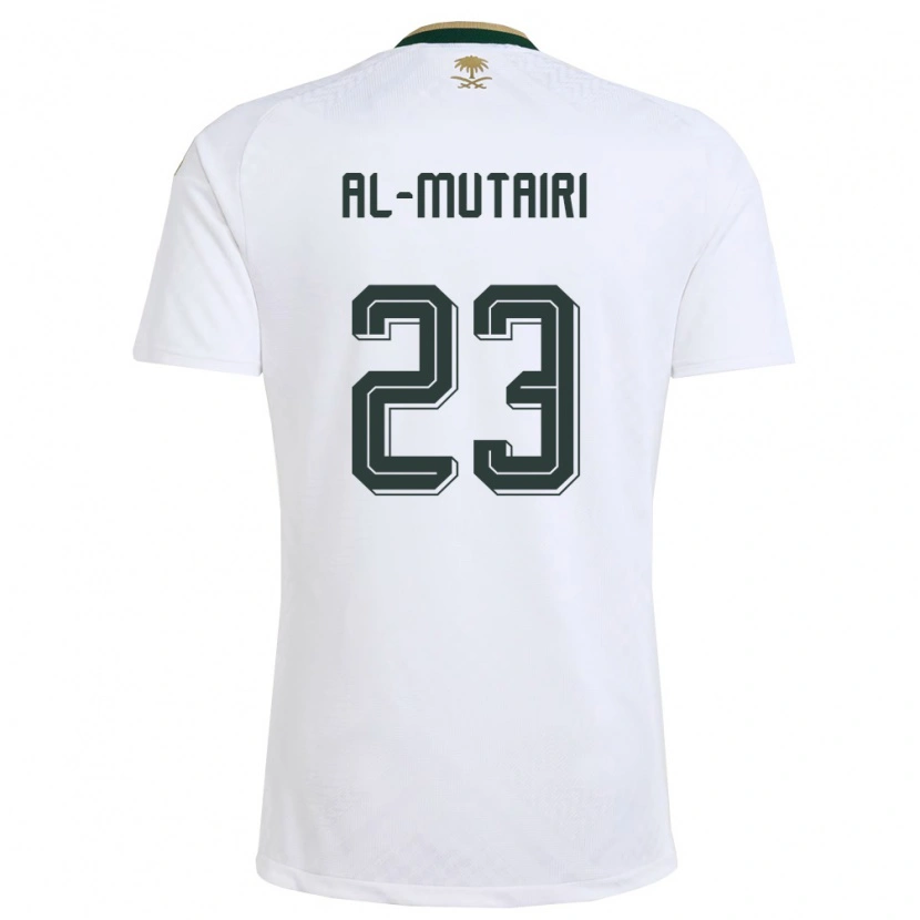 Danxen Kid Saudi Arabia Turki Al Mutairi #23 White Green Gold Away Jersey 26-28 T-Shirt