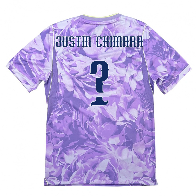 Danxen Kid South Korea Justin Chimara #0 Purple Green Away Jersey 26-28 T-Shirt
