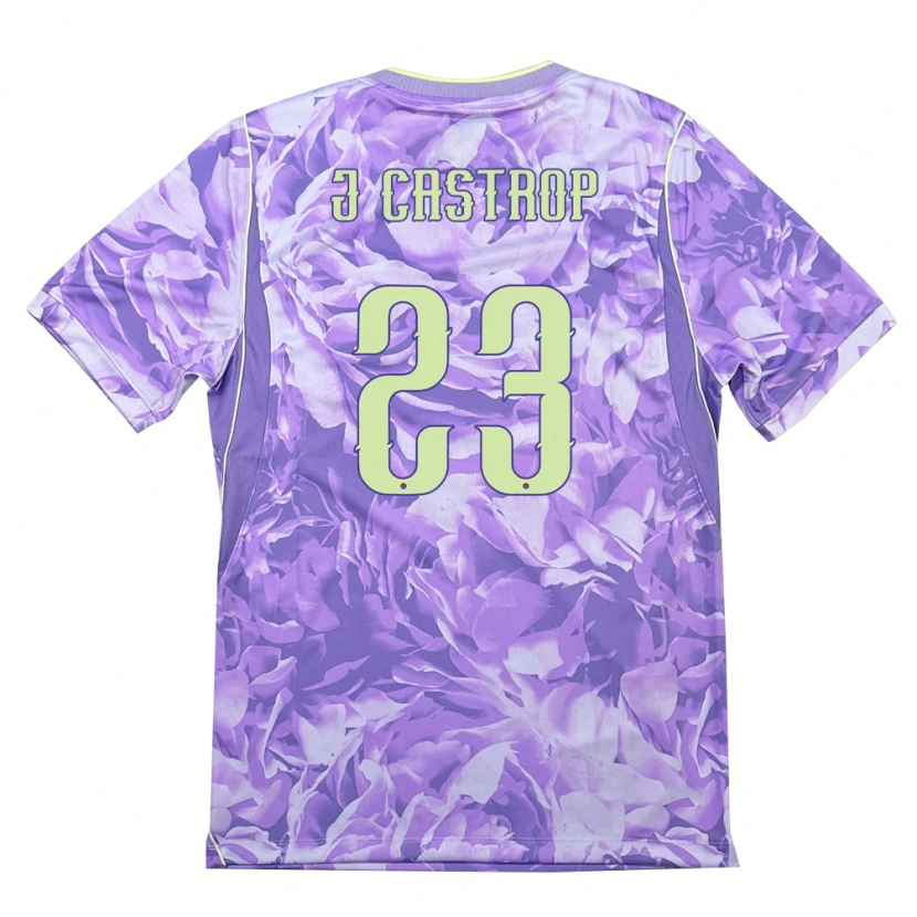 Danxen Kid South Korea Jens Castrop #23 Purple Green Away Jersey 26-28 T-Shirt