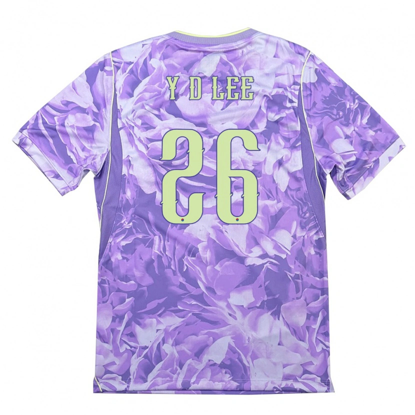 Danxen Kid South Korea Dong-Yeol Lee #26 Purple Green Away Jersey 26-28 T-Shirt