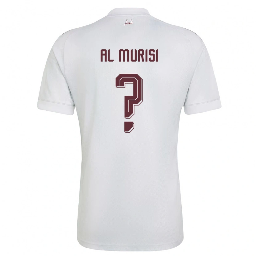 Danxen Kid Qatar Abdallah Al Murisi #0 White Burgundy Away Jersey 26-28 T-Shirt