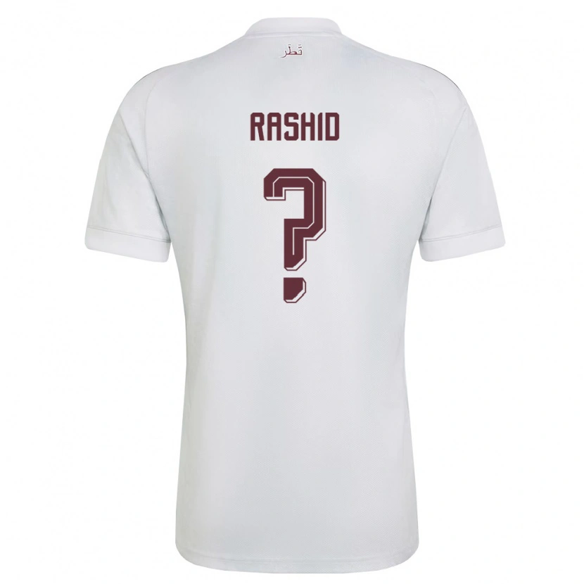 Danxen Kid Qatar Abdulrahman Rashid #0 White Burgundy Away Jersey 26-28 T-Shirt