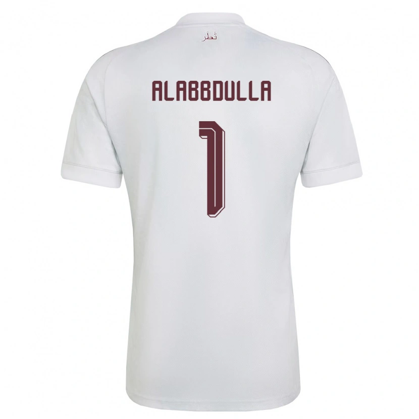 Danxen Kid Qatar Latifa Alabbdulla #1 White Burgundy Away Jersey 26-28 T-Shirt