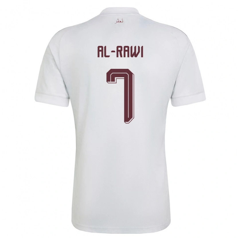 Danxen Kid Qatar Ahmed Al-Rawi #7 White Burgundy Away Jersey 26-28 T-Shirt