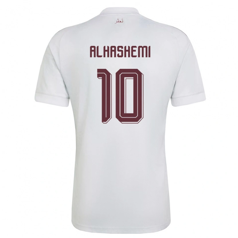 Danxen Kid Qatar Suaad Alhashemi #10 White Burgundy Away Jersey 26-28 T-Shirt
