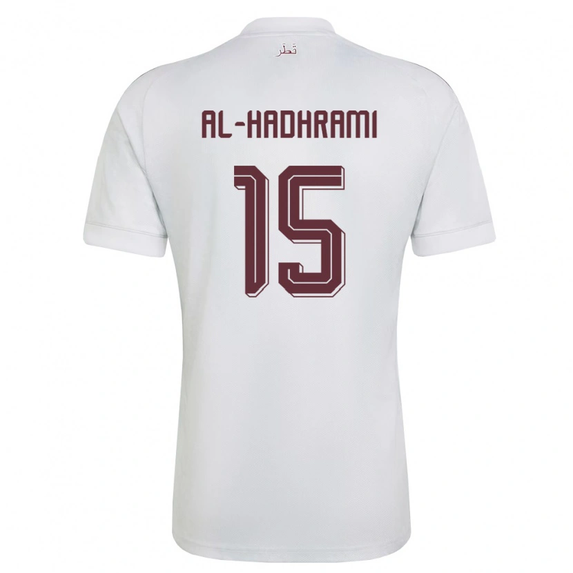 Danxen Kid Qatar Naif Al-Hadhrami #15 White Burgundy Away Jersey 26-28 T-Shirt
