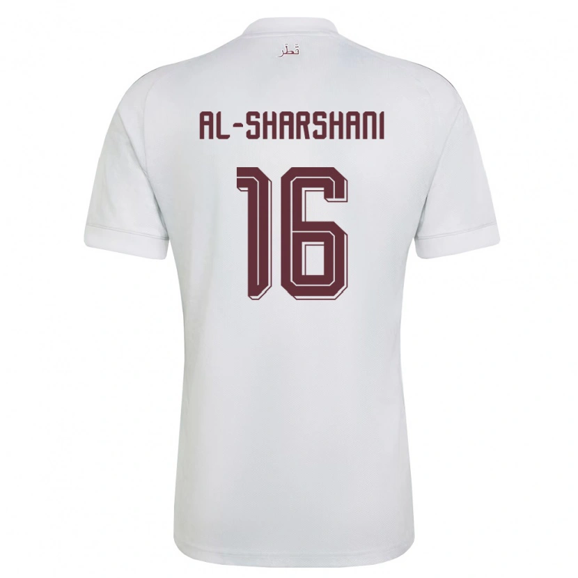Danxen Kid Qatar Jassem Al-Sharshani #16 White Burgundy Away Jersey 26-28 T-Shirt