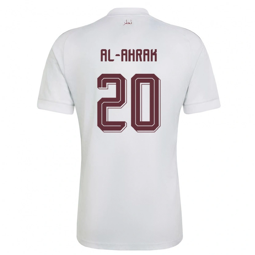 Danxen Kid Qatar Abdullah Al-Ahrak #20 White Burgundy Away Jersey 26-28 T-Shirt