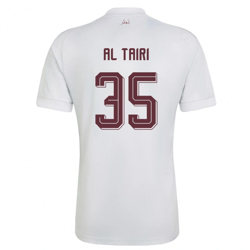 Danxen Kid Qatar Osamah Al Tairi #35 White Burgundy Away Jersey 26-28 T-Shirt