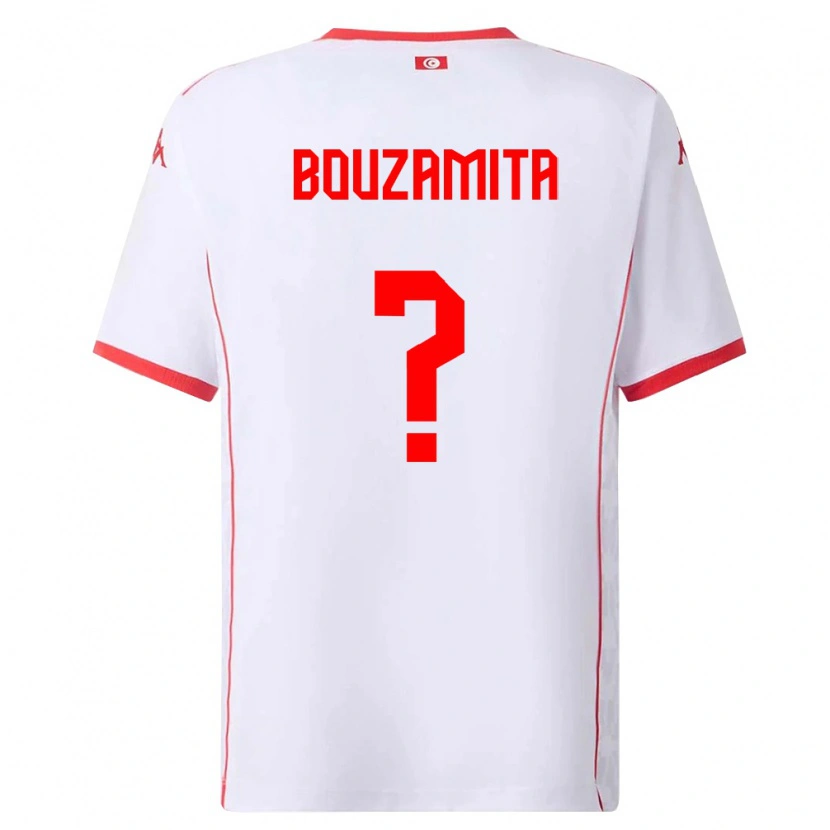 Danxen Kid Tunisia Alexandre Bouzamita #0 White Red Away Jersey 26-28 T-Shirt