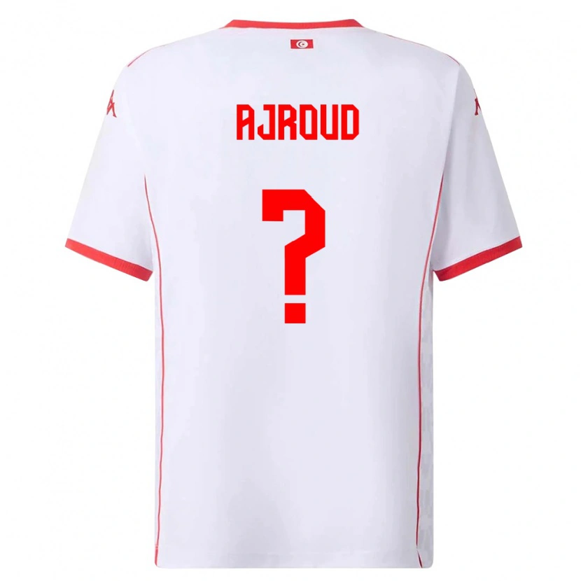 Danxen Kid Tunisia Najd Ajroud #0 White Red Away Jersey 26-28 T-Shirt