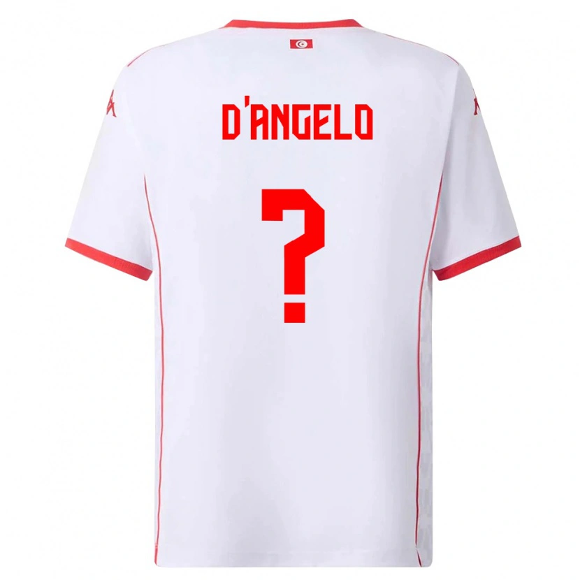 Danxen Kid Tunisia Gianni D'angelo #0 White Red Away Jersey 26-28 T-Shirt